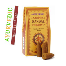 Ayurvedic BACK FLOW Конуси Сандал Ayurvedic BACK FLOW Конуси Сандал